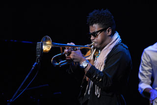 Christian Scott photo by (c)�� ���b�q�^(c)Rieko Oka�@(c)TOKYO JAZZ FESTIVAL 2010